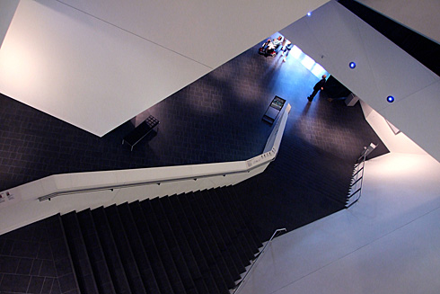Denver Art Museum's angular stairwell