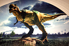 Tyrannosaurus rex mural by Gurche